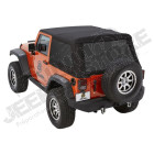 Bache complète Trektop NX Glide couleur: Black Diamond Jeep Wrangler JK (2 portes)