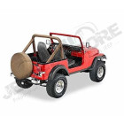 New Old Stock: Kit housses d'arceaux de sécurité, couleur: Nutmeg Jeep CJ5 et CJ7