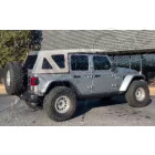 Bâche électrique Squareback by MyTop - Couleur : Silver Bullet (gris) - Jeep Wrangler JL Unlimited (4 portes)