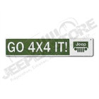 DSS21103 , Plaque d'immatriculation, Jeep street sign "go 4x4 it" 