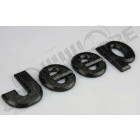 Logo "JEEP" emblem alliage noir de carrosserie 