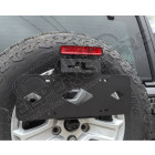 Support de plaque d'immatriculation sur la roue de secours pour Jeep Wrangler JL