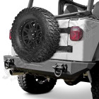 Pare chocs arrière Rugged Ridge XHD pour Jeep CJ5, CJ7, CJ8, Wrangler YJ et TJ - 11546.10 / 11546-10