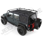 Galerie de toit en acier noir pour Jeep Wrangler JK Unlimited (4 portes)