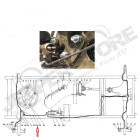 Tube rigide frein (conduite maître cylindre pont avant) Jeep Willys MB, GPW, M38, M38-A1, M201, CJ2A