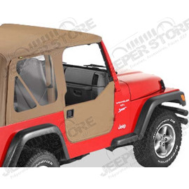 New Old Stock: Kit demi portes en toile, couleur Khaki Diamond Jeep Wrangler TJ