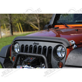 Déflecteur d'air de capot moteur (couleur noir mat) pour Jeep Wrangler JK 