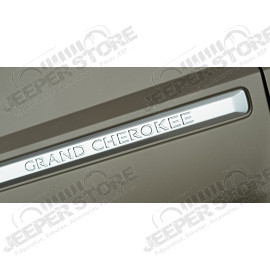 Baguette de porte chromé (écrit: grand cherokee) avant gauche pour Jeep Grand Cherokee WH, WK