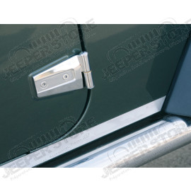 Protection de bas de caisse latérales acier/inox, 4 portes, Wrangler JK vendu par paire (gauche et droite)
