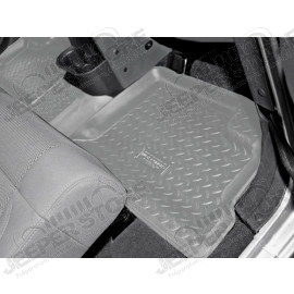 Kit de tapis de sol en caoutchouc arrière gris (4 portes), Wrangler JK Unlimited 