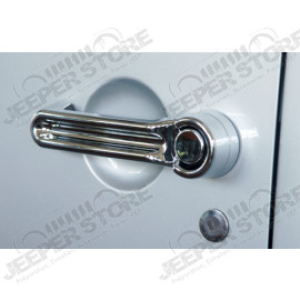 Enjoliveur de poignée de porte avant ou arrière ou coffre couleur chrome - Jeep Wrangler JK - TGH65500-1