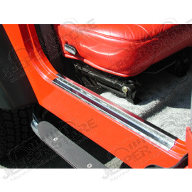 Kit protections de seuil de porte en acier / inox pour Jeep Wrangler TJ