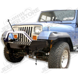 Pare chocs avant (acier) High Rock 4x4 Jeep Wrangler YJ 