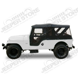 Bâche complète Bestop ''Tigertop'' couleur noir - Jeep CJ6 - 51306-01