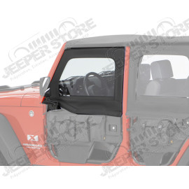 Kit de fenêtres amovible pour demi portes tubulaires avant Jeep Wrangler JK
