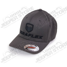TeraFlex FlexFit Curved Visor Hat – Dark Gray/Black – Small/Medium 
