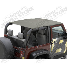 Bikini header version: "Safari" , couleur: Khaki , Jeep Wrangler JK 2 portes