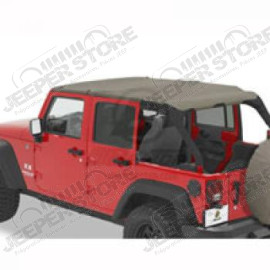 Bikini header version: "Safari" , couleur: Khaki Diamond, Jeep Wrangler JK Unlimited 4 portes