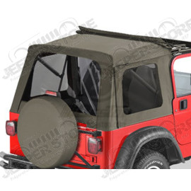 Kit de 3 fenêtres teintée arrière, couleur: Khaki , Jeep Wrangler TJ