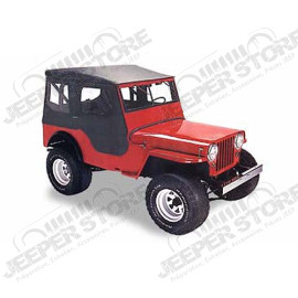 Bâche "Tigertop" - Couleur : Black Crush - Jeep Willys MB, CJ2A - 51402-01