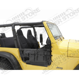 Kit demi portes tubulaire acier, couleur: Black Denim, Jeep Wrangler TJ