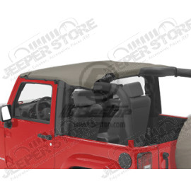 Bikini court Header - Couleur : Khaki Diamond - Jeep Wrangler JK 2 portes