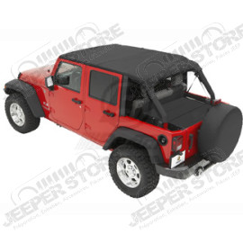 Bikini header version: "Safari" , couleur: Black Diamond, Jeep Wrangler JK Unlimited 4 portes