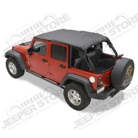 Bikini header version Safari - Couleur : Black Diamond - Jeep Wrangler JK Unlimited 4 portes