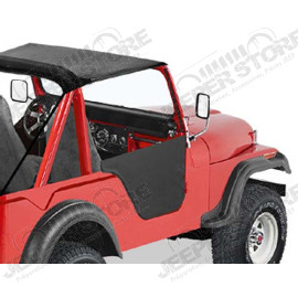Kit demi portes, couleur: black crush pour Jeep CJ5 et CJ6