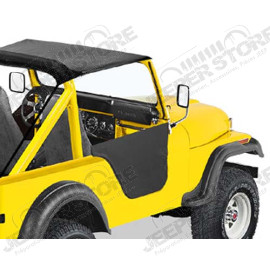 Kit de demi-portes en toile, couleur: Black Crush Jeep CJ5