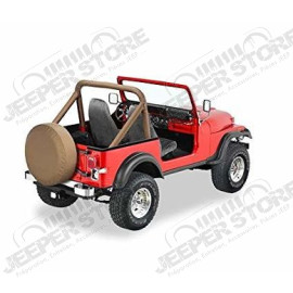 New Old Stock: Kit housses d'arceaux de sécurité, couleur: Nutmeg Jeep CJ5 et CJ7