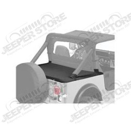 Couverture de plateau de chargement "Duster" (vendu sans armature) Couleur: Black Denim, Jeep Wrangler YJ (sans pouvoir garder l'armature de la bâche dessous)