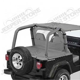 New Old Stock : Couverture de plateau de chargement "Duster" (vendue sans armature) Couleur Gris - Jeep Wrangler YJ - 90008-09