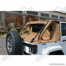 Bâche complète Suntop Cargo Top JL4, couleur: Sable (Deep Sand) pour Jeep Wrangler JL Unlimited (4 portes)