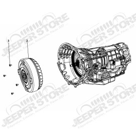 Boite automatique 42RLE (4 vitesses) avec convertisseur pour 3.8L V6 essence Jeep Wrangler JK