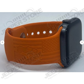 Bracelet Jeeper pour montre Apple Watch (couleur : orange - taille : 16 à 21 cm)