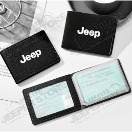 Portefeuille (porte cartes) Jeep, couleur : noir