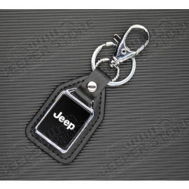 Porte clef Jeep noir de forme carrée
