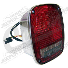 Tail Lamp with Side Marker (Left-Chrome)