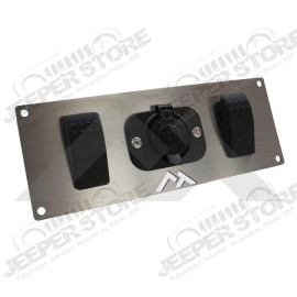 Switch Plate w/ Rocker Switches & Power Socket