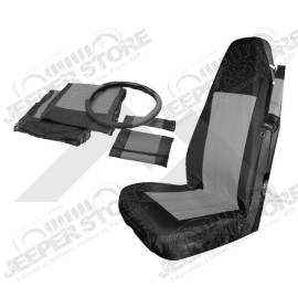 Front Seat Cover Set (Black/Gray)