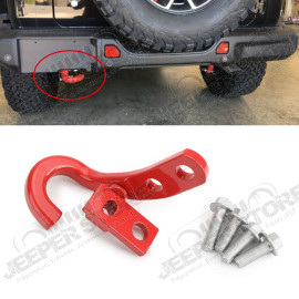 Crochet de remorquage arrière (couleur rouge) Jeep Wrangler JL