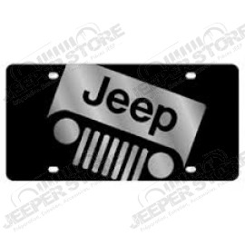 Plaque d'immatriculation américaine Jeep, Noir "off camber"