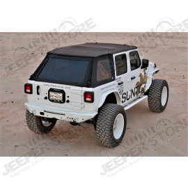 Bâche complète Suntop Fastback Top JL4, couleur: noir (Black Diamond) pour Jeep Wrangler JL Unlimited (4 portes)
