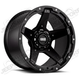 Jante aluminium Grid Wheels (couleur: noir) 9x17 , ET: -12 , 5x127 