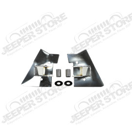 Mirror Relocation Bracket Kit, Stainless Steel; 97-02 Jeep Wrangler TJ