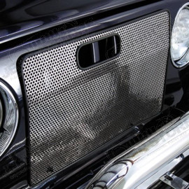 Grille Screen, Stainless Steel; 97-06 Jeep Wrangler TJ