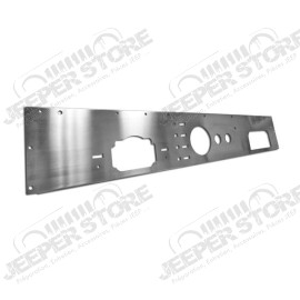Dash Panel, Holes, Stainless Steel; 76-86 Jeep CJ