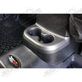 Cup Holder Trim, Center Console, Charcoal, 2nd Row; 11-18 Wrangler JK