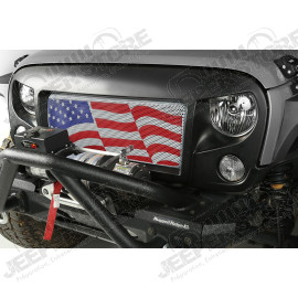 Spartan Grille Kit, American Flag; 07-18 Jeep Wrangler JK